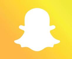 Snapchat social media icona simbolo astratto illustrazione vettoriale