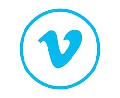 vimeo social media icona logo design simbolo illustrazione vettoriale