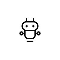 disegno di marchio di vettore del robot. personaggio del robot, illustrazione del robot.