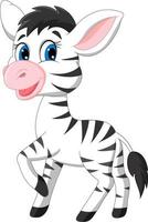 cartone animato carino zebra vettore