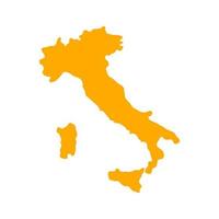mappa italia su sfondo bianco vettore