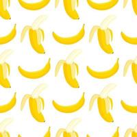 dolce banana vegana frutta vettore piatto senza cuciture