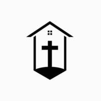 icona del vettore di progettazione del logo a croce
