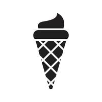 vettore di gelato per la presentazione dell'icona del simbolo del sito Web