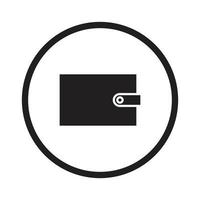 icona vettore portafoglio per la presentazione del simbolo del sito Web