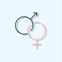 vettore di genere per la presentazione dell'icona del simbolo del sito Web