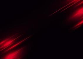 astratto effetto luce al neon velocità rossa su sfondo nero illustrazione vettoriale.