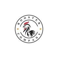 modello di logo del gallo vettore