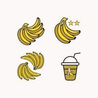 illustrazione vettoriale modello logo banana