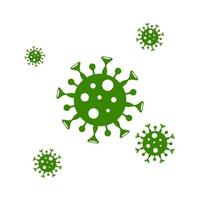 virus corona, illustrazione del virus corona. diffusione globale vettore