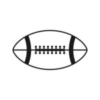 football americano rugby icona vettore colore modificabile isolato su sfondo bianco