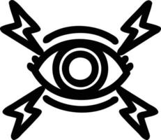 icona dell'occhio mistico vettore