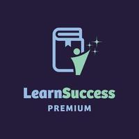 impara il logo del successo vettore
