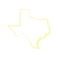 mappa del texas su sfondo bianco vettore