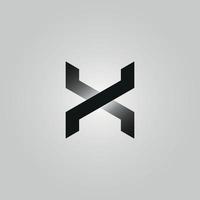 x logo design file vettoriale gratuito