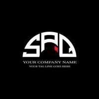 spq lettera logo design creativo con grafica vettoriale