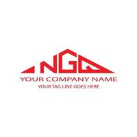 ngq lettera logo design creativo con grafica vettoriale