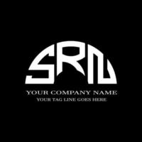 srn lettera logo design creativo con grafica vettoriale