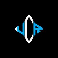 ucr lettera logo design creativo con grafica vettoriale