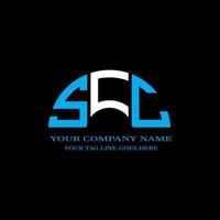 scc lettera logo design creativo con grafica vettoriale
