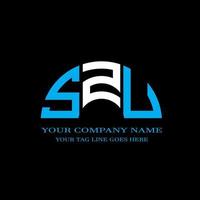szu lettera logo design creativo con grafica vettoriale