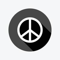 icona della pace su sfondo bianco. vettore