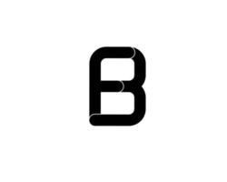 logo della lettera iniziale fb bf bf vettore