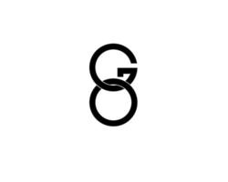 logo della lettera iniziale go og go vettore
