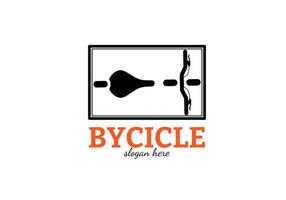 logo della bicicletta vista dall'alto per l'azienda vettore