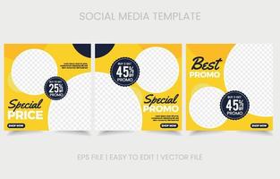 vendita promo social media vettore design