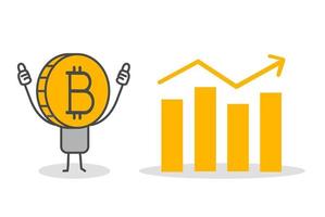 figure stilizzate. bitcoin. vettore