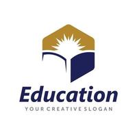 logo intelligente, logo di successo, vettore del logo dell'istruzione