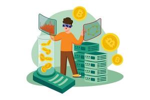 mining di bitcoin usando vr vettore