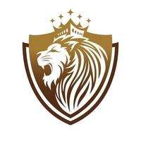 logo del re leone vettore
