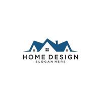 concetto di design per la casa di vettore di logo immobiliare.