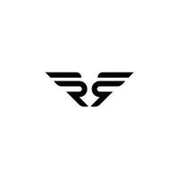 vettore di progettazione del logo della lettera iniziale rr o r