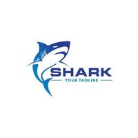 modello di progettazione del logo di vettore della mascotte dello squalo