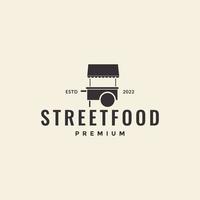 tradizionale street food stand logo design grafico vettoriale simbolo icona illustrazione idea creativa