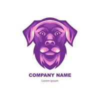 logo dell'azienda testa di cane vettore