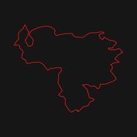 mappa venezuela illustrata vettore