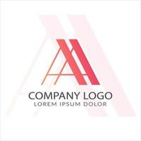 lettera a logo design vettore