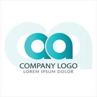 lettera a logo design vettore