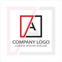 lettera a logo design vettore