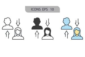 icone di conservazione simbolo elementi vettoriali per il web infografico