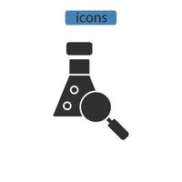 icone di analisi simbolo elementi vettoriali per il web infografico