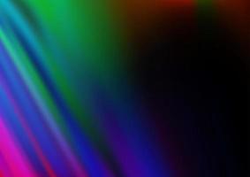 multicolore scuro, modello vettoriale arcobaleno con forme di bolle.