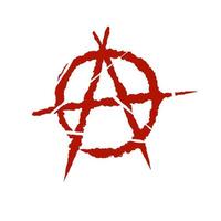 anarchia. lettera a nel cerchio vettore