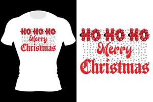 t-shirt con scritte tipografiche di buon natale, design t-shirt di natale, regalo di buon natale, tshirt vintage, vettore, albero di natale vettore