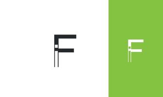 alfabeto lettere iniziali monogramma logo if, fi, i e f vettore