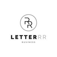 lettera iniziale rr icona logo design ispirazione vettore